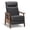 W511-Black, variant on Recliner Chair - Swivel Rocking Glider with PU Leather, Ergonomic High Backrest and Adjustable Recliner for Living Room, Office and Bedroom, Cocoa
