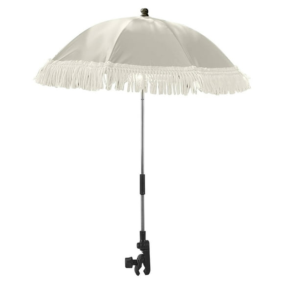 Vwrxbz Parasol de Poussette avec Pince, Ajustable, Protection Solaire pour Chariot, Chaise de Plage