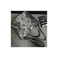 thumbnail image 5 of Kbinter - Bolsos luminosos geométricos y bolsos de mano de piel sintética ecológica, diseño holográfico, Azul, L, 5 of 5