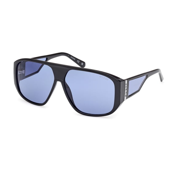 Guess sunglasses GU00135 UNISEX 61/11/140 01V shiny black