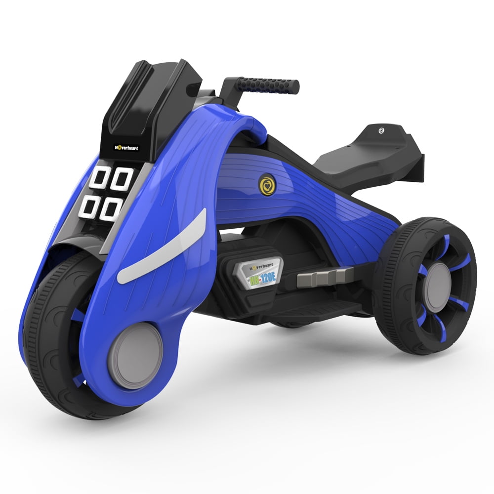 Hoverheart kids electric power motorcycle best sale 6v ride on bike blue