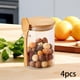 thumbnail image 4 of Organizador de tarros de especias de vidrio, cajón para granos de café, utensilios de cocina, tapa hermética, recipiente para condimentos 4 piezas, 4 of 8