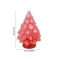 thumbnail image 3 of Glow in The Dark Christmas Tree Ornaments, Mini Colorful Resin Decorative Trees for DIY Crafts, Night Time Festive Decor(Red), 3 of 6