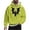 Yellow, variant on Mens Halloween Stylish Hoodies Plus Size Bat Printed Long Sleeve Sweatshirts Workout Clothing with Pockets