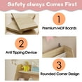 thumbnail image 6 of Bel Ark 4-Tier Kids Bookshelf and Toy Storage, Book Shelf for Kids Rooms, Wooden bookcase for Toddler Children  - Idea Gifts for Boys and Girls (Oak), 6 of 10