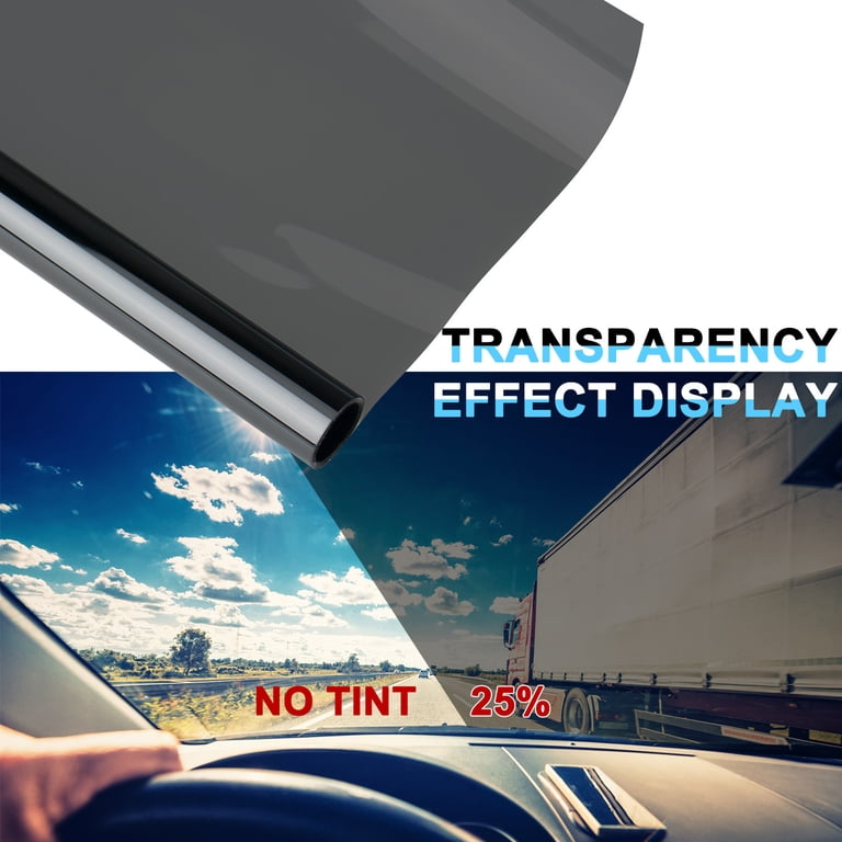 20% VLT Roll Window Tint Film – 20" X 10ft, Black Metalized, For Car Home Office
