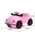 thumbnail image 2 of Arnahaishe 12V Kids Ride On Car Toy with Parental Remote Control, USB and Bluetooth, Gift for Kids Aged 2-4, Pink, 2 of 9