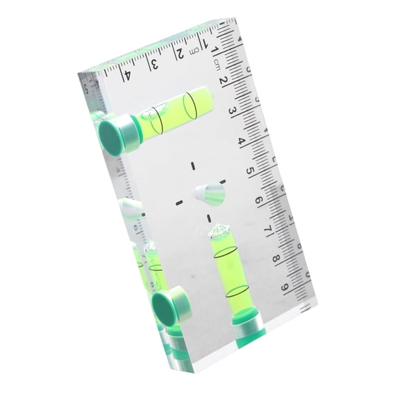 COOLHOOD Small Levels Tool Construction Tool with 90°/180° Levels Bubble Pocket Acrylic Check Bubble Levels Tool Magnetic Base