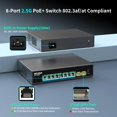 thumbnail image 2 of NICGIGA Switch PoE de 10 puertos y 2,5 Gb, 130 W, 2x SFP+ de 10G, 2 of 7