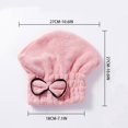 thumbnail image 4 of Birdeem Microfiber Hair Drying Cap Super Absorbent Quick Drying Bandana for Curly Hair Drying Fast Drying Bandana Wrap Towel Shower Cap for Girls and Ladies, 4 of 10