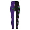 thumbnail image 4 of BiZtdJrK Dollar Sales High Waisted Leggings for Women 2025 Mardi Gras Printed Tight Leggings Casual Butt Lifting Tummy Control Yoga Pants Multicolor S, 4 of 5