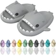 thumbnail image 2 of Cartoon Shark Flip Flops, Non-Slip Thick-Soled Beach Flip Flops, Quick-Drying Funny Pool Sandals, 2 of 5