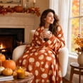 thumbnail image 7 of SLYNSHome Fall Throw Blanket Orange White Pumpkin Sketch Print Soft Flannel Fleece Cozy Lightweight Decorative Blanket For Couch Sofa Bed Thanksgiving Holiday Fireplace Home Decor, 7 of 7