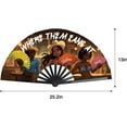 thumbnail image 2 of Where Them Fans At Clack Fan, Line Dance Popping Fan, Boots On The Ground, Large Festival Hand Folding Fans, 26In, 2 of 7