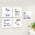 thumbnail image 2 of Humorous Bathroom Wall Art - Flush, Seat, Sprinkles, or Text, 2 of 5