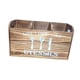 thumbnail image 4 of Organizador de utensilios de cocina con 3 compartimentos de madera Marrón oscuro, 4 of 9