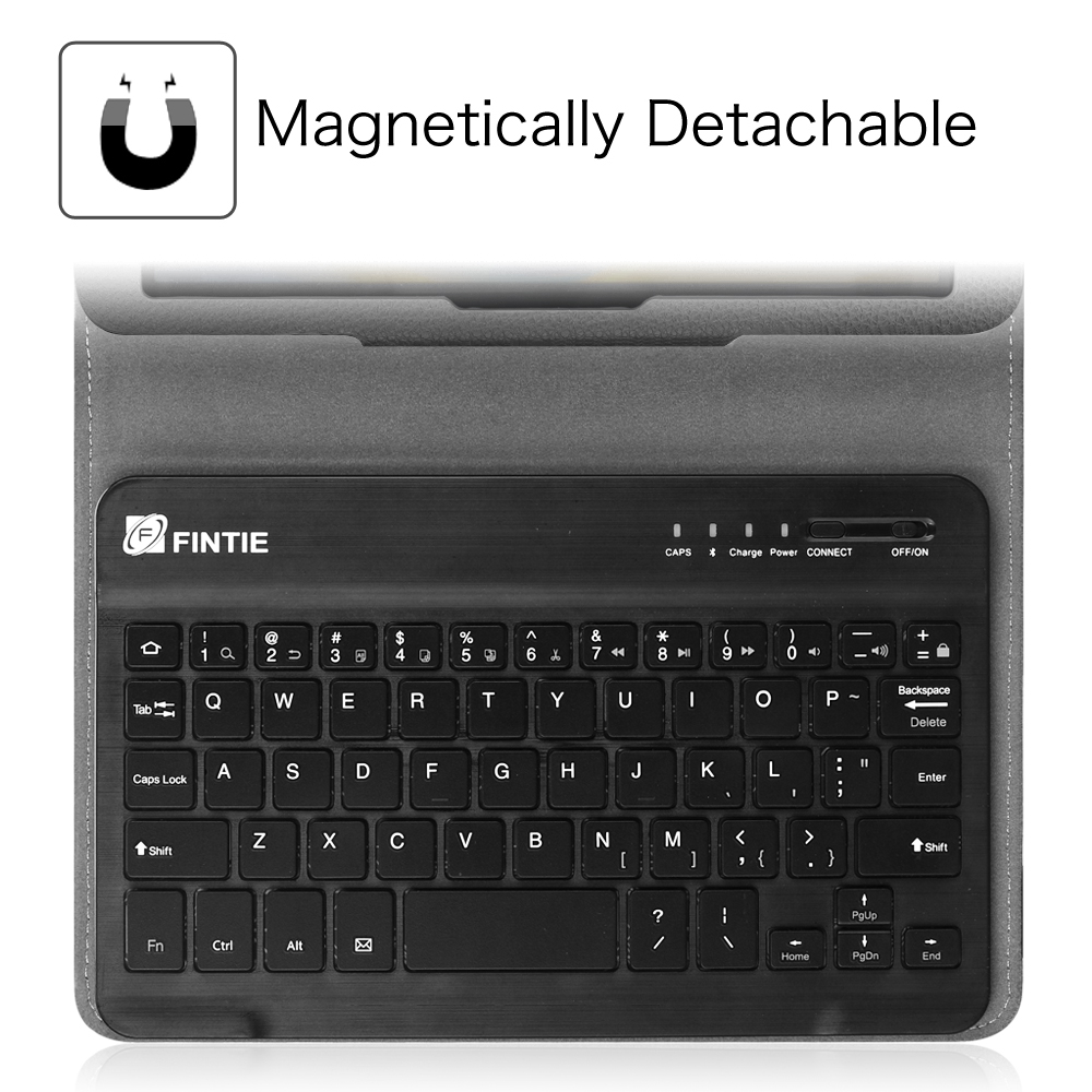 Fintie Keyboard Case for Samsung Galaxy Tab A 8.0 2018 SM-T387 Verizon/Sprint Folio Cover w/ Bluetooth Keyboard Black