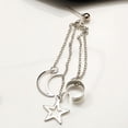 thumbnail image 3 of Pendientes de aleación con diseño y estrella Sunnimix tamaño general estilo plata, 3 of 8
