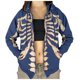 thumbnail image 1 of De Sudadera con capucha y cremallera con gráfico vintage para mujer, chaqueta de calle E-Girl de los años 90, 1 of 5