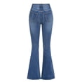 thumbnail image 7 of FEDPOP Baggy Jeans for Girls Wide Leg Ripped High Elastic Waisted Denim Pants Cute Summer Trousers Y2K Streetwear 7-14Y, 7 of 7