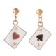 thumbnail image 1 of 1 par de tarjetas de moda de la moda Pendientes colgantes de la oreja Pendientes de orejas Joyería esquí esquí Gafas de esquí, 1 of 3