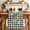 Sage Green Black, variant on Green Eucalyptus Leaves Table Runner - 48 Inch Long Black White Plaid Farmhouse Watercolor Cotton and Linen Blended Dress Scarves Farmhouse Table Runner for Kitchen Dining, Coffee Table, 13" x 48"
