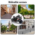 thumbnail image 4 of Werseon 12V Electric Motorcycle for Kids, 3-Wheel Ride On Motorcycle for 3-6 Years Old, Battery Powered Ride on Toy with LED Light Wheels, MP3, Bluetooth, up to 110lbs, Gray, 4 of 15