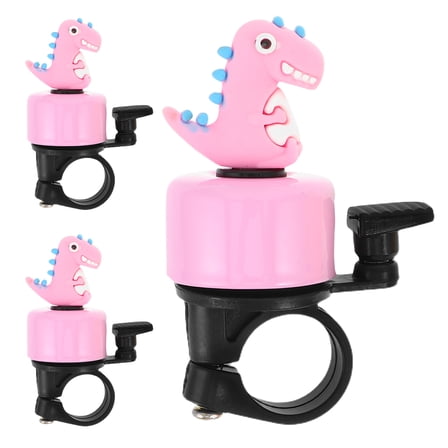 LOLIPPYY 3pcs Bicycle Bell Pink Aluminum Cartoon Design To Alert Pedestrians - Essential Accessories For Kids