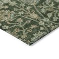 thumbnail image 4 of HomeRoots 603463 8 ft. Green, Tan & Gray Round Floral Washable Indoor & Outdoor Area Rug, 4 of 5
