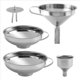 thumbnail image 3 of El Embudo de Cocina Acero Inoxidable 4 Paquetes Es Adecuado para Frasco Condimento Botella Vidrio Transferir LíQuido, 3 of 5
