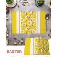 thumbnail image 6 of Easter Placemats Set of 6, Daisy Flower Placemat for Dining Table Decorations, Spring Summer Yellow Place Mats, Spring Table Mats for Kitchen Dinner Seasonal Holiday Party Decor, 6 of 6