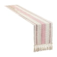 thumbnail image 3 of 72.05 Inch Tablecloth Valentines Day Decorations, Boho Table Runner Macrame Table Runner with Tassels Woven Table Runner for Rectangle Tables Coffee Lines, 3 of 6