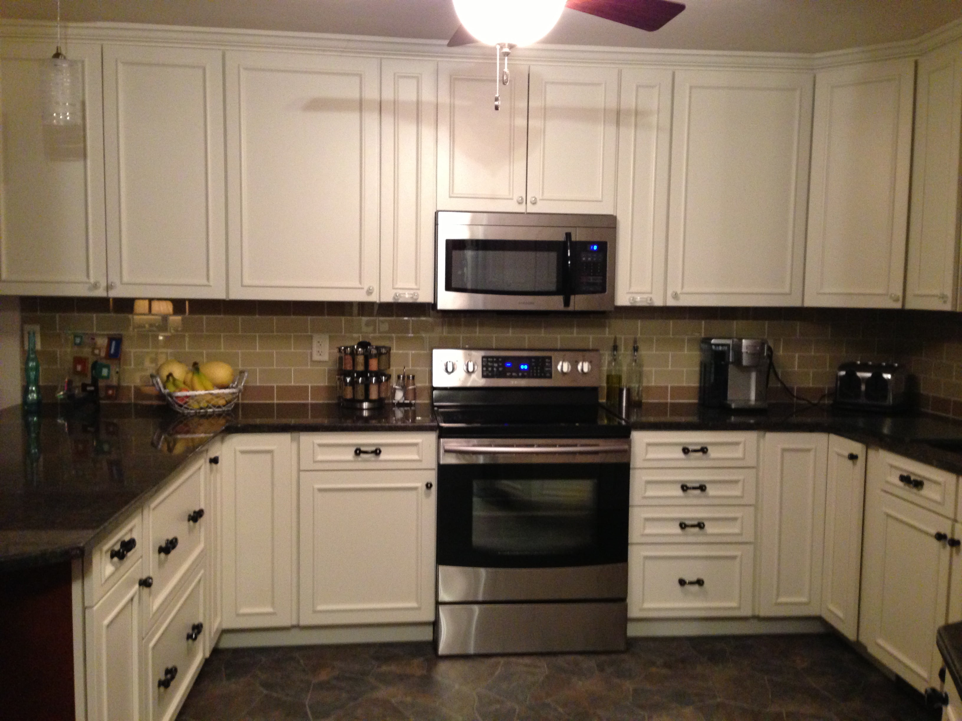 Khaki Glass Subway Tile Walmart Com Walmart Com