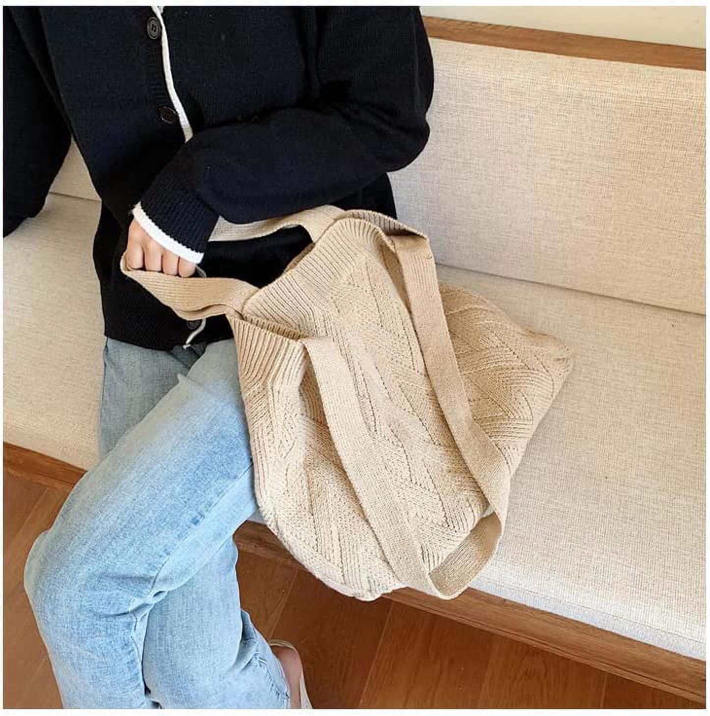 Pikadingnis Crochet Tote Bag Aesthetic Y2K Cute Underarm Bag