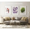 thumbnail image 4 of Illinois State Bird Northern Cardinal, State Tree White Oak, State Flower Violet, Set of 3 Poster Prints, Wall Art home Décor, 4 of 8
