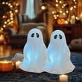 thumbnail image 2 of CuiLiyq Halloween Ghost Night Light Decorations, Adorable Ghost Lamps for Indoor Halloween Decorations, for Bedroom Bars Kitchen Table Halloween Party Props (White), 2 of 6