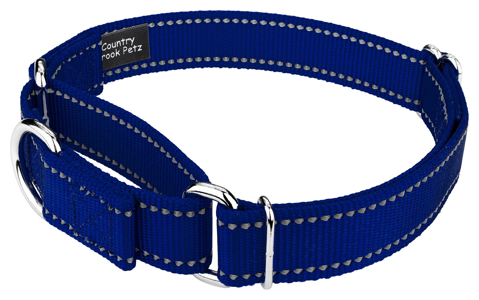 Country Brook Petz Royal Blue Reflective Martingale Collar photo 4