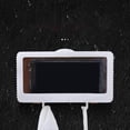 thumbnail image 2 of tredstone Bathroom Wall Shower Phone Holder Mount Shelf Waterproof HD Touch Screen white, 2 of 8