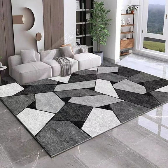 Light Luxury Geometric Large Carpets for Living Room 140x200 Home Interior Decor Area Rugs Bedroom Carpet Aesthetics Floor Mats