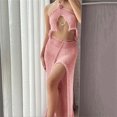 thumbnail image 1 of Conjunto de falda de punto para mujer Estilo de niña picante Traje de falda larga de verano Traje de vacaciones FLhrweasw Nuevo, 1 of 9