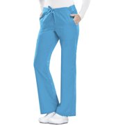 Workwear Core Stretch Women Medical Scrubs Pant Mid Rise Drawstring Cargo Plus Size 4044, 3XL, Hawaiian Ocean