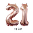thumbnail image 4 of GOOHOCHY Globos de cumpleaños para 21 años, decoración para fiestas de cumpleaños (dorado rosa, 40 pulgadas), 4 of 8