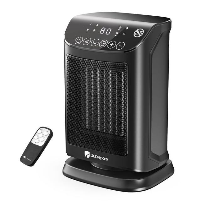 Calentador eléctrico cerámico PTC DR.PREPARE de 1500 W, 5 modos