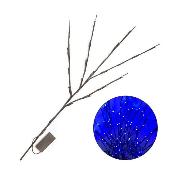 Ramas de los árboles 20 LED LIGHT 5000LM 5000K Color Temperatura 12V Dormitorio Lámpara Cadena Año Nuevo Decoración interior Decoración para el hogar Azul kenally HA011028-05