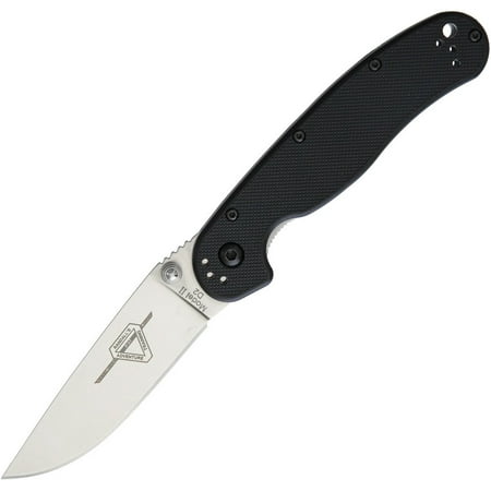 Ontario ON8828 Black Handle RAT II Folding Knife w/ 3