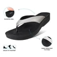thumbnail image 4 of AEROTHOTIC Flip Flops for Women with Arch Support Plantar Fasciitis Orthopedic Cushioned Footbed Comfortable Non-Slip Sole with Padded Straps Dressy Casual Recovery Women Sandals, 4 of 7