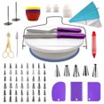 thumbnail image 1 of 106Pcs Cake Decorating Supplies Kit Baking Fondant Tool Set Turntable Piping Bag Pen Spatula DIY Cake Cupcake Decorating Icing Tool Set, 1 of 7