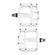thumbnail image 4 of Pedales para bicicleta BMX 1/2 aluminio blanco blanco M, 4 of 5