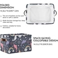 thumbnail image 2 of Coolnut Narwhal Pattern Storage Bin for Toy Storage Basket Dirty Clothes Sundries Office Home Closet Organizer Shelf Cube Box Waterproof Laundry Basket Decor Gifts, 2 of 7