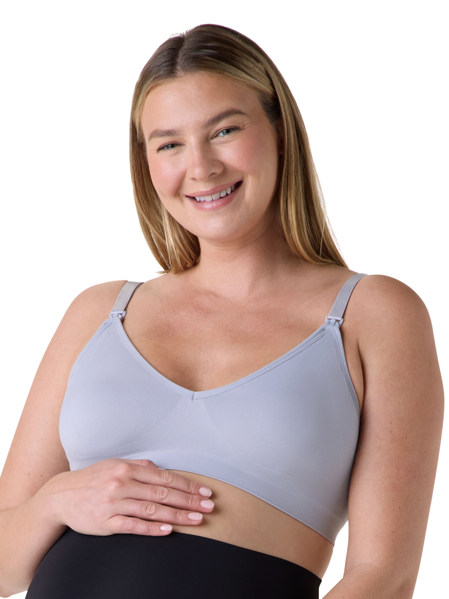 Ingrid & Isabel For Every Belly Women's Maternity & Nursing Seamless, 3-Pack Bra, SizesS-XXXL